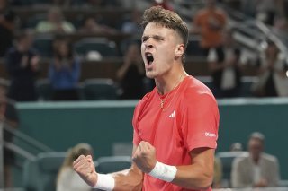 Jakub Mensik défiera Djokovic en finale à Miami KEYSTONE/AP/Marta Lavandier
